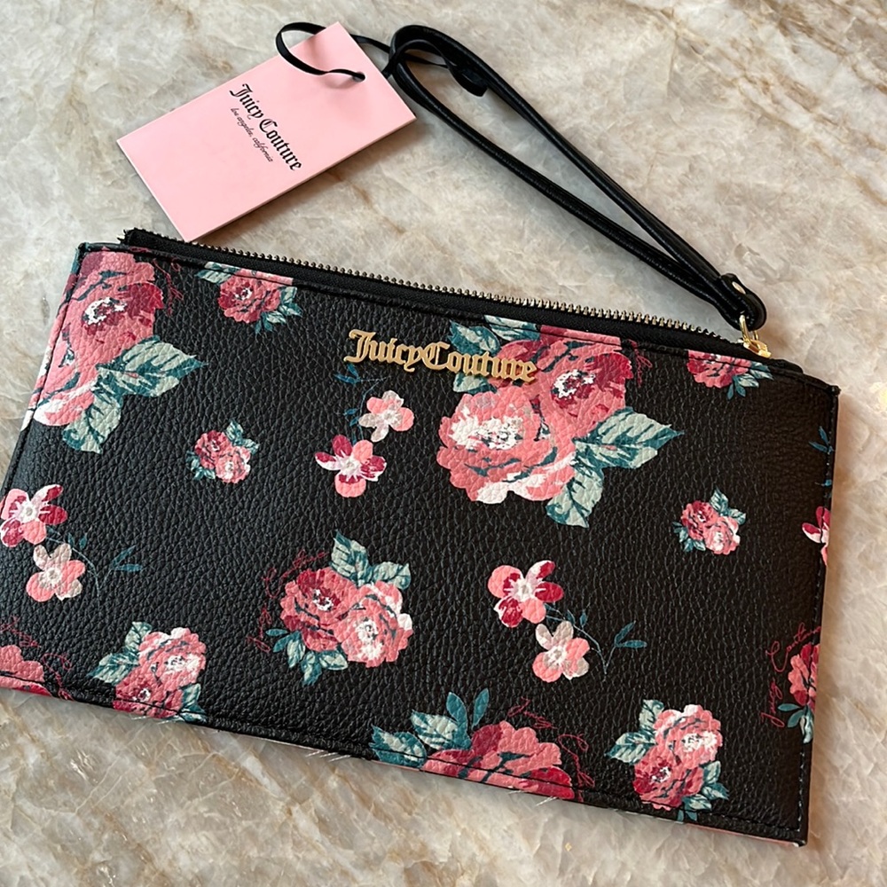 Juicy Couture Vegan Faux Leather wristlet - NWT